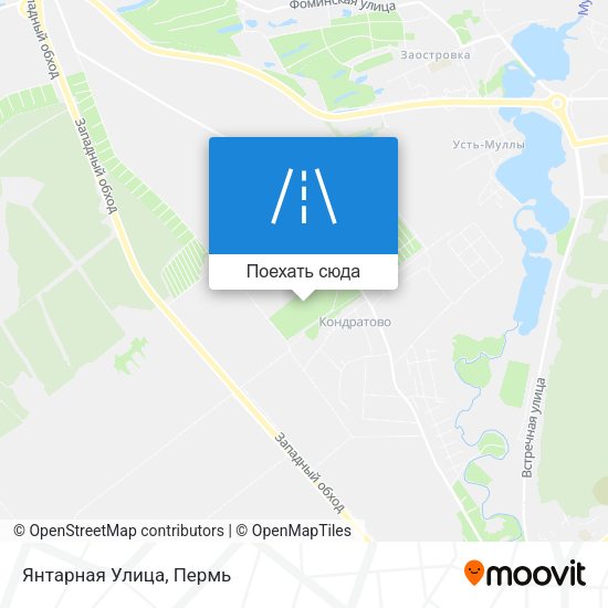 Карта Янтарная Улица