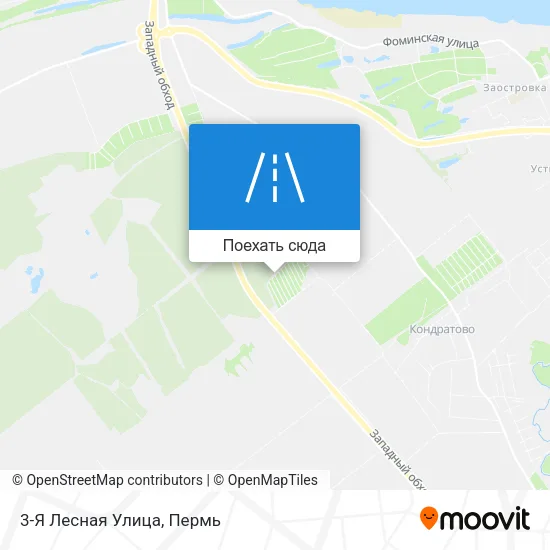 Карта 3-Я Лесная Улица