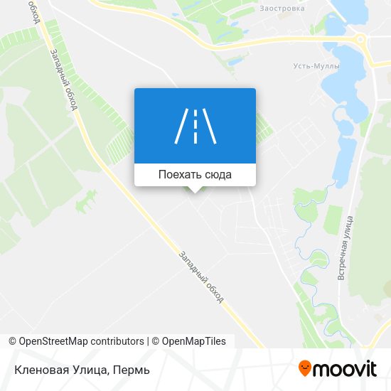 Карта Кленовая Улица