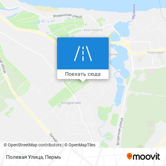 Карта Полевая Улица