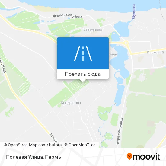 Карта Полевая Улица