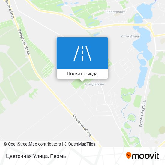 Карта Цветочная Улица