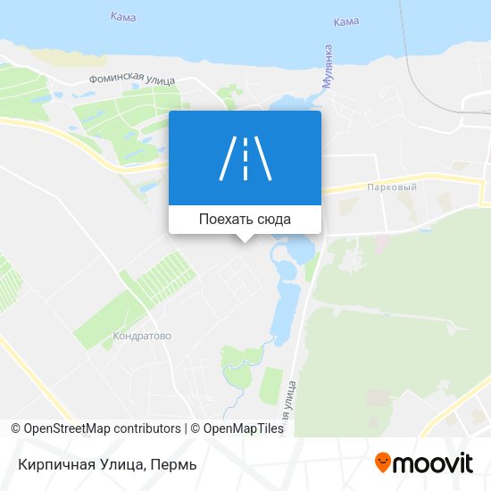 Карта Кирпичная Улица