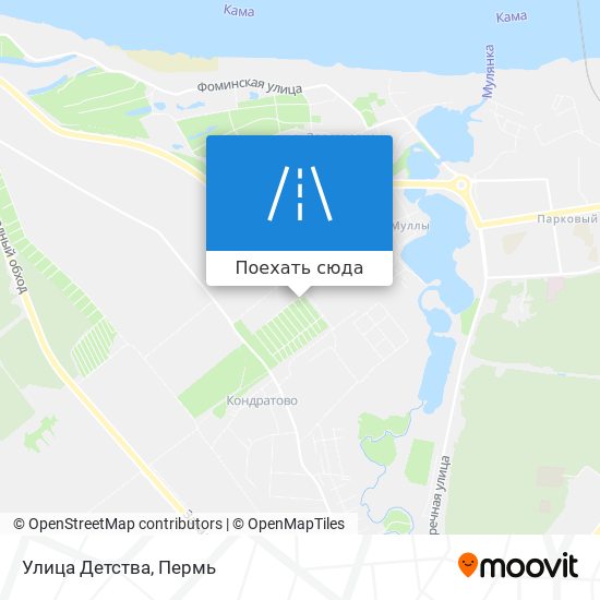 Карта Улица Детства