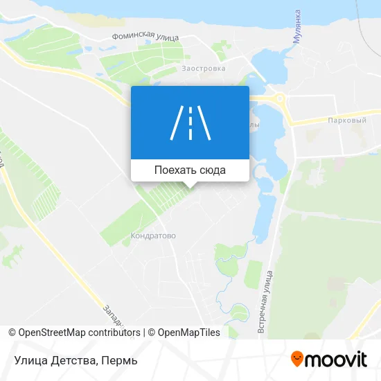 Карта Улица Детства