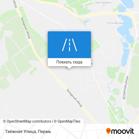 Карта Таёжная Улица