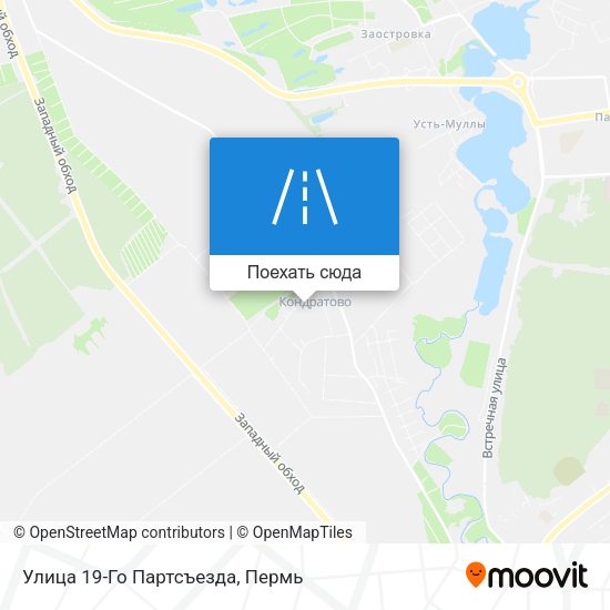 Карта Улица 19-Го Партсъезда