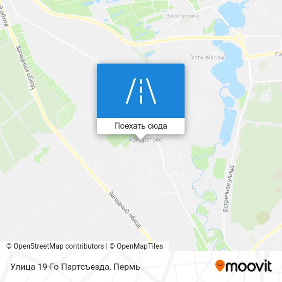 Карта Улица 19-Го Партсъезда