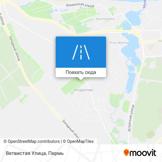 Карта Ветвистая Улица