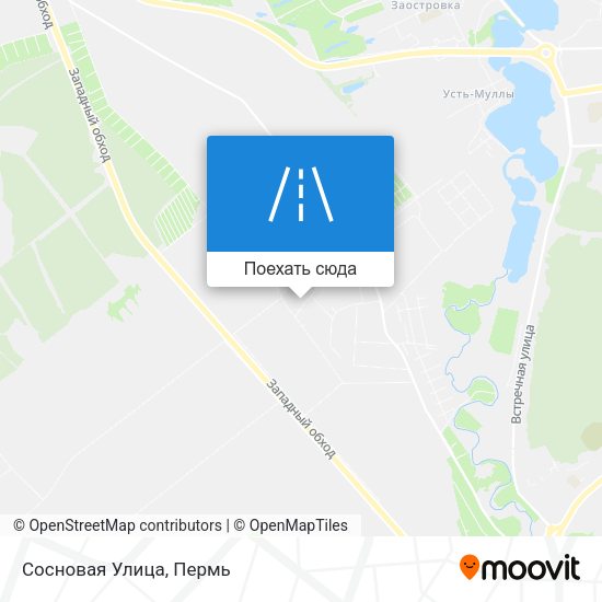Карта Сосновая Улица