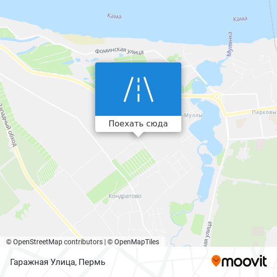 Карта Гаражная Улица