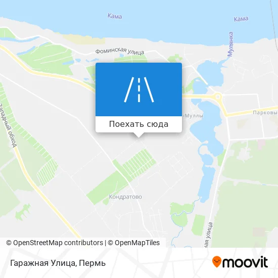Карта Гаражная Улица