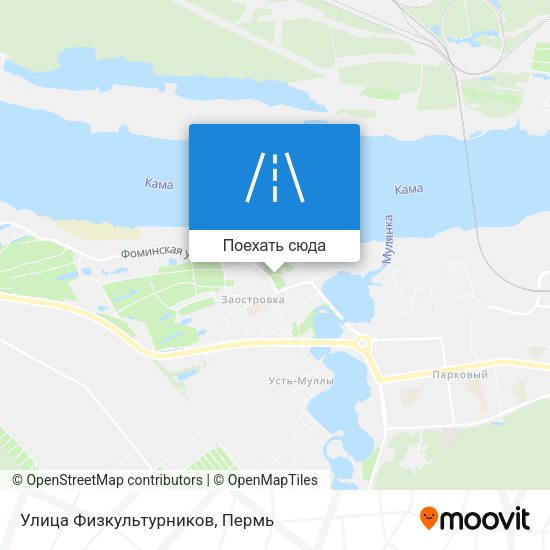 Карта Улица Физкультурников