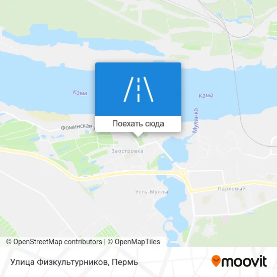 Карта Улица Физкультурников