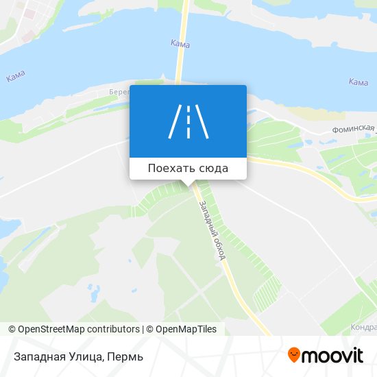 Карта Западная Улица