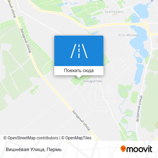 Карта Вишнёвая Улица