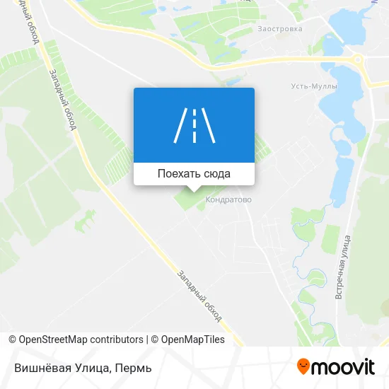 Карта Вишнёвая Улица