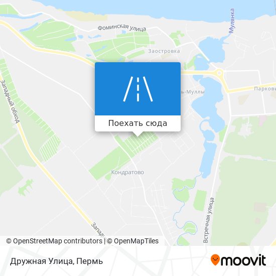 Карта Дружная Улица