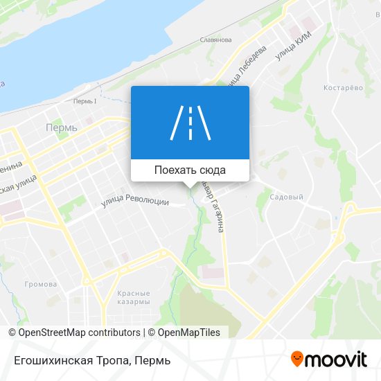 Карта Егошихинская Тропа