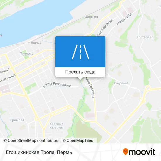 Карта Егошихинская Тропа