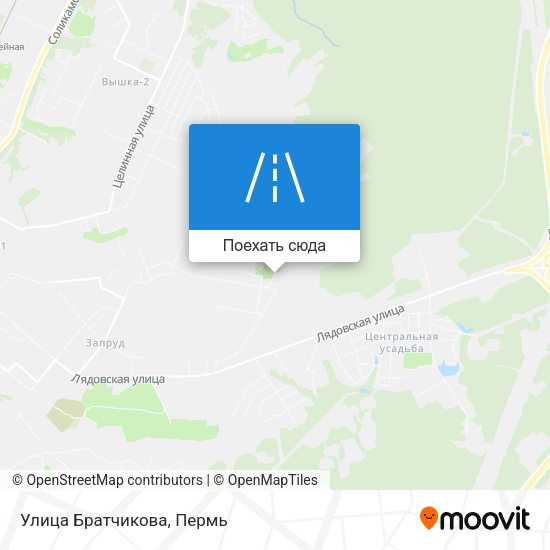 Карта Улица Братчикова