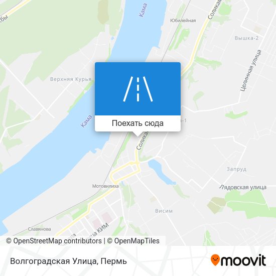 Карта Волгоградская Улица