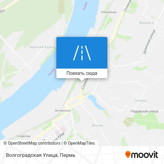 Карта Волгоградская Улица