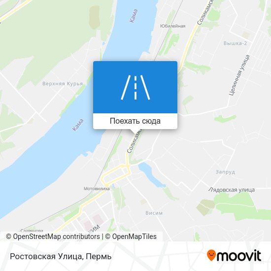 Карта Ростовская Улица