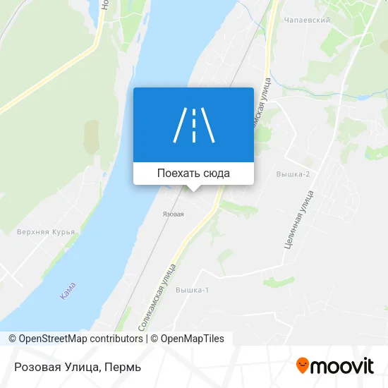 Карта Розовая Улица