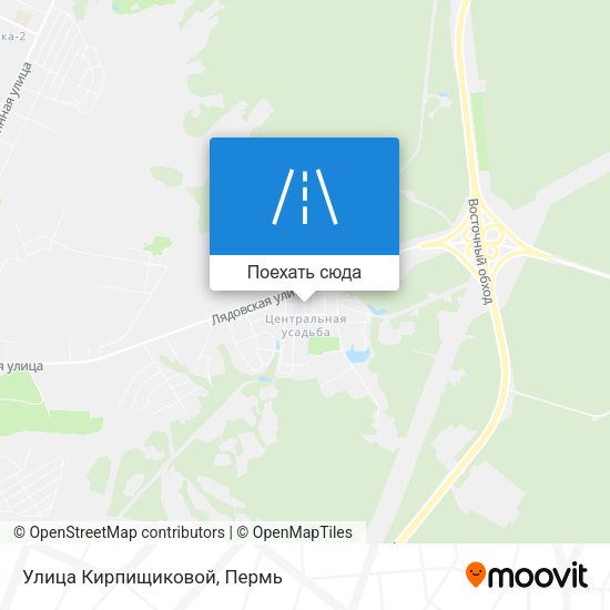 Карта Улица Кирпищиковой