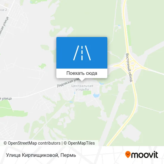 Карта Улица Кирпищиковой
