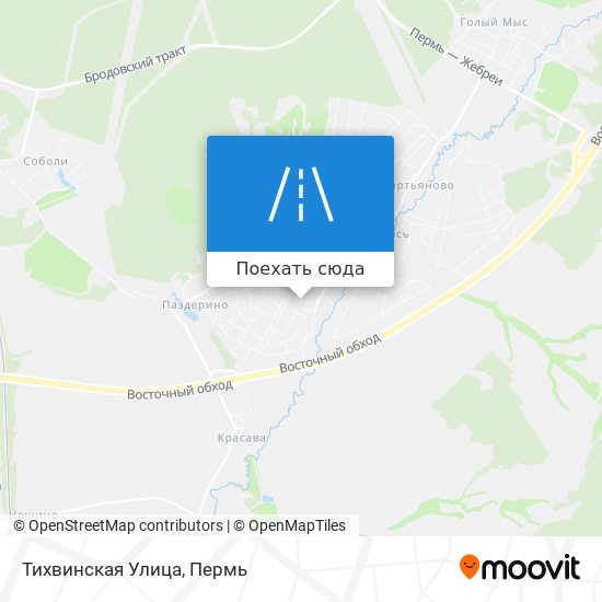 Карта Тихвинская Улица