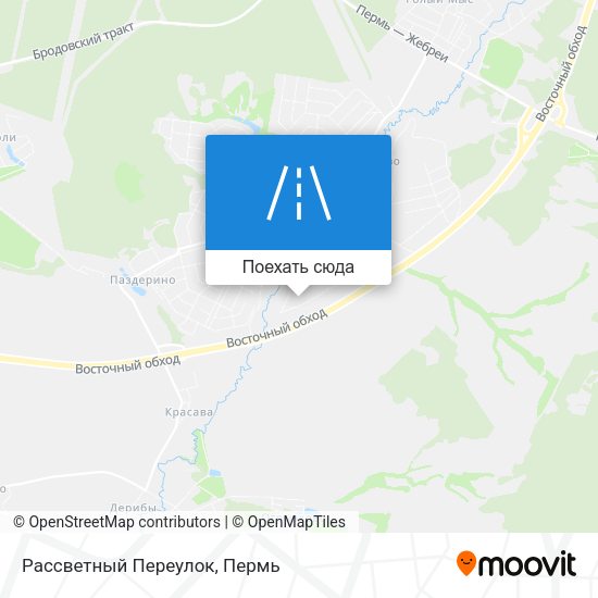 Карта Рассветный Переулок