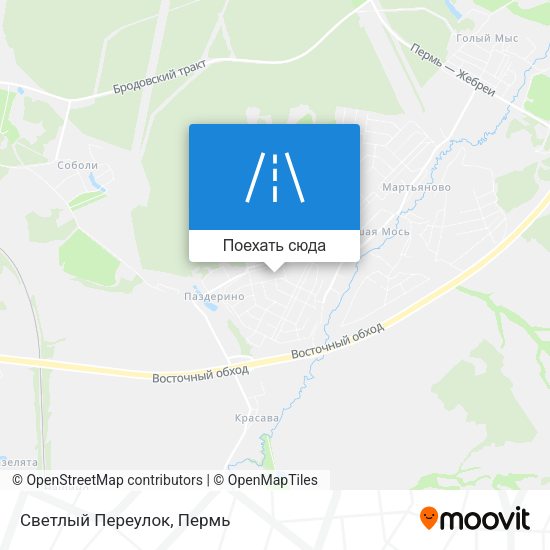 Карта Светлый Переулок