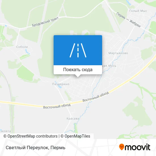 Карта Светлый Переулок