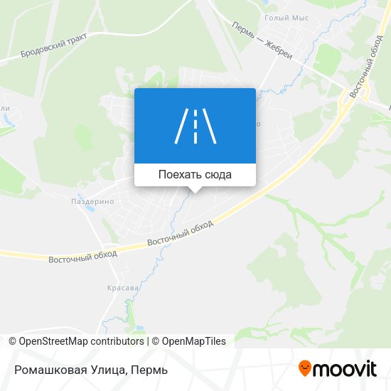 Карта Ромашковая Улица