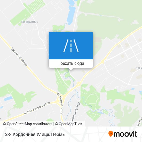 Карта 2-Я Кордонная Улица