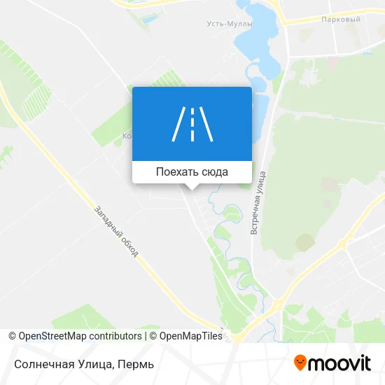 Карта Солнечная Улица