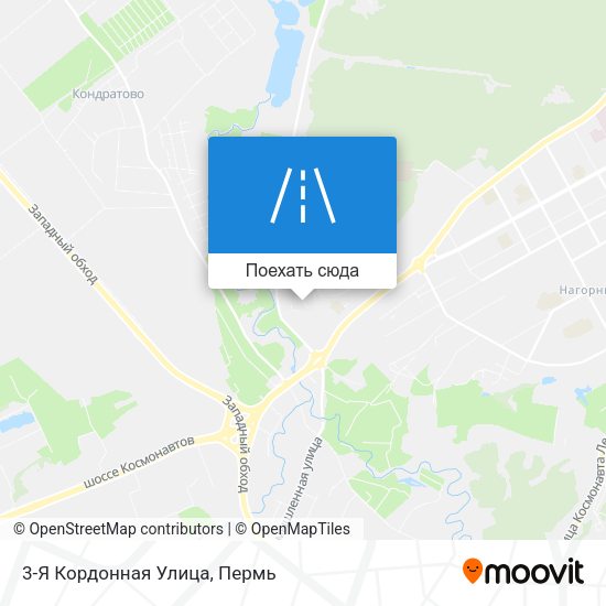 Карта 3-Я Кордонная Улица