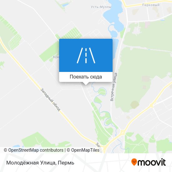 Карта Молодёжная Улица