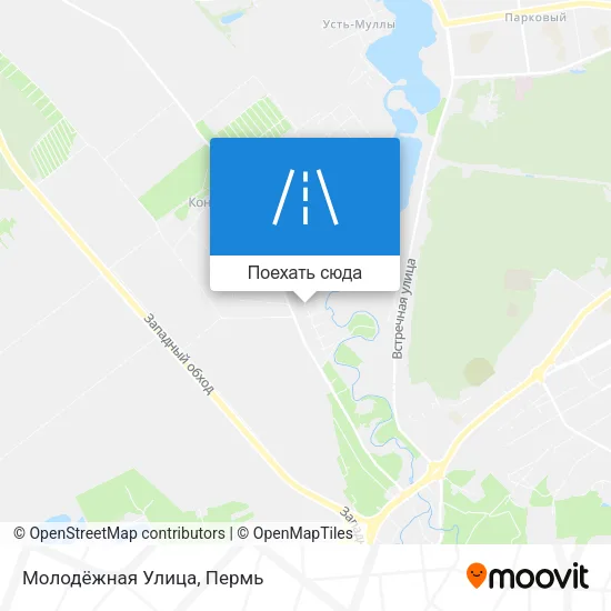 Карта Молодёжная Улица
