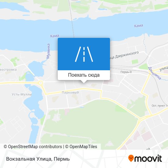 Карта Вокзальная Улица