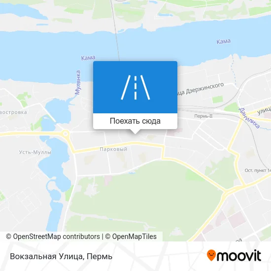 Карта Вокзальная Улица