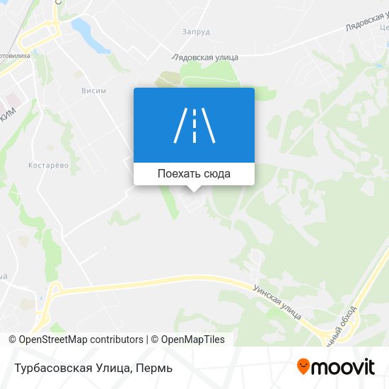 Карта Турбасовская Улица