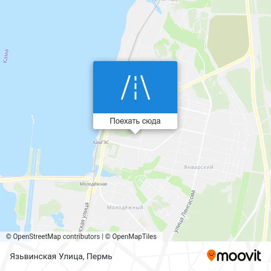 Карта Язьвинская Улица