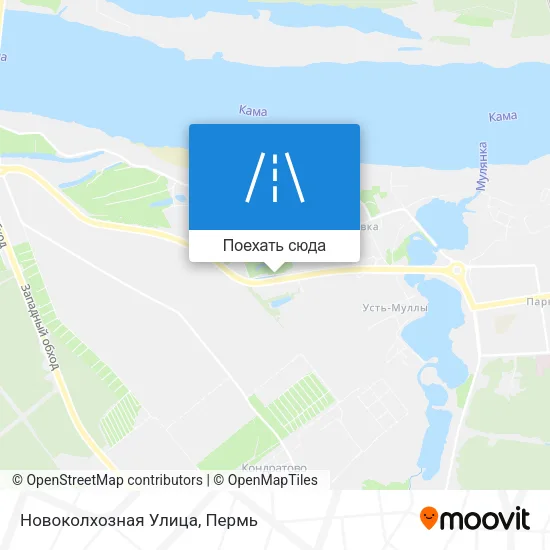 Карта Новоколхозная Улица