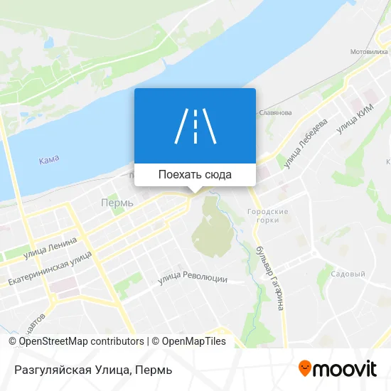 Карта Разгуляйская Улица