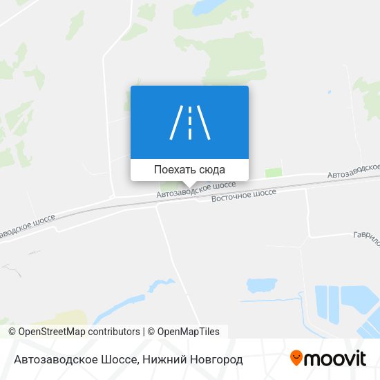 Карта Автозаводское Шоссе