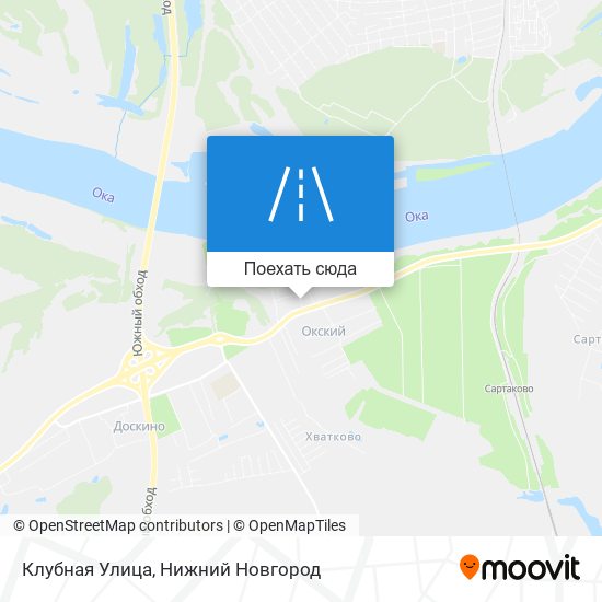 Карта Клубная Улица