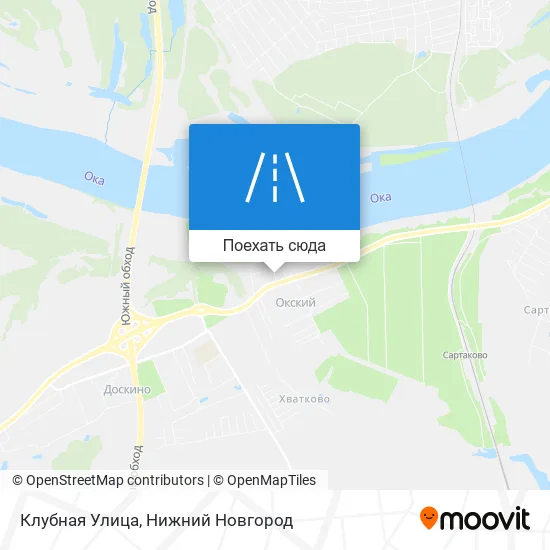 Карта Клубная Улица